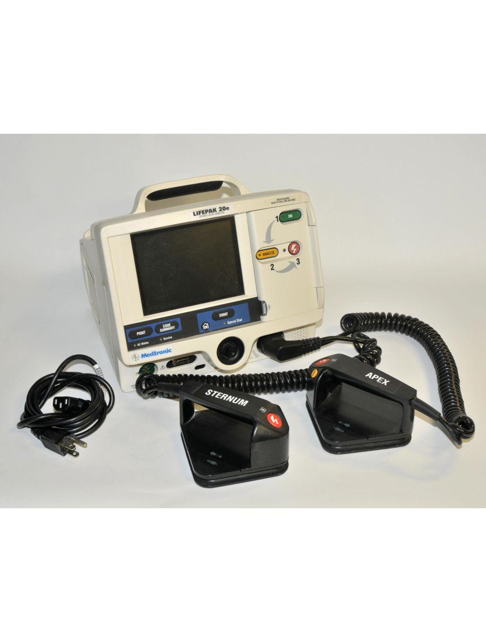 Medtronic LIFEPAK 20e Defibrillator Monitor Portable APEX Sternum Paddle Printer