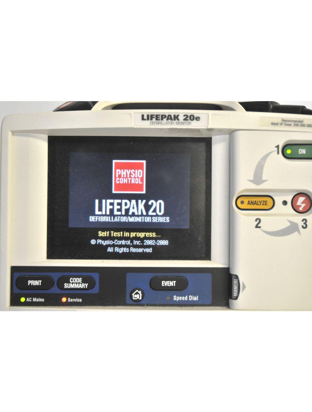 Medtronic LIFEPAK 20e Defibrillator Monitor Portable APEX Sternum Paddle Printer