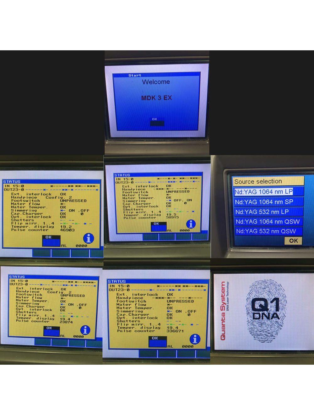 Quanta MDK 3 EX Q1 Q Switched Nd YAG Tattoo Removal Vein Lesion Laser 532 1064