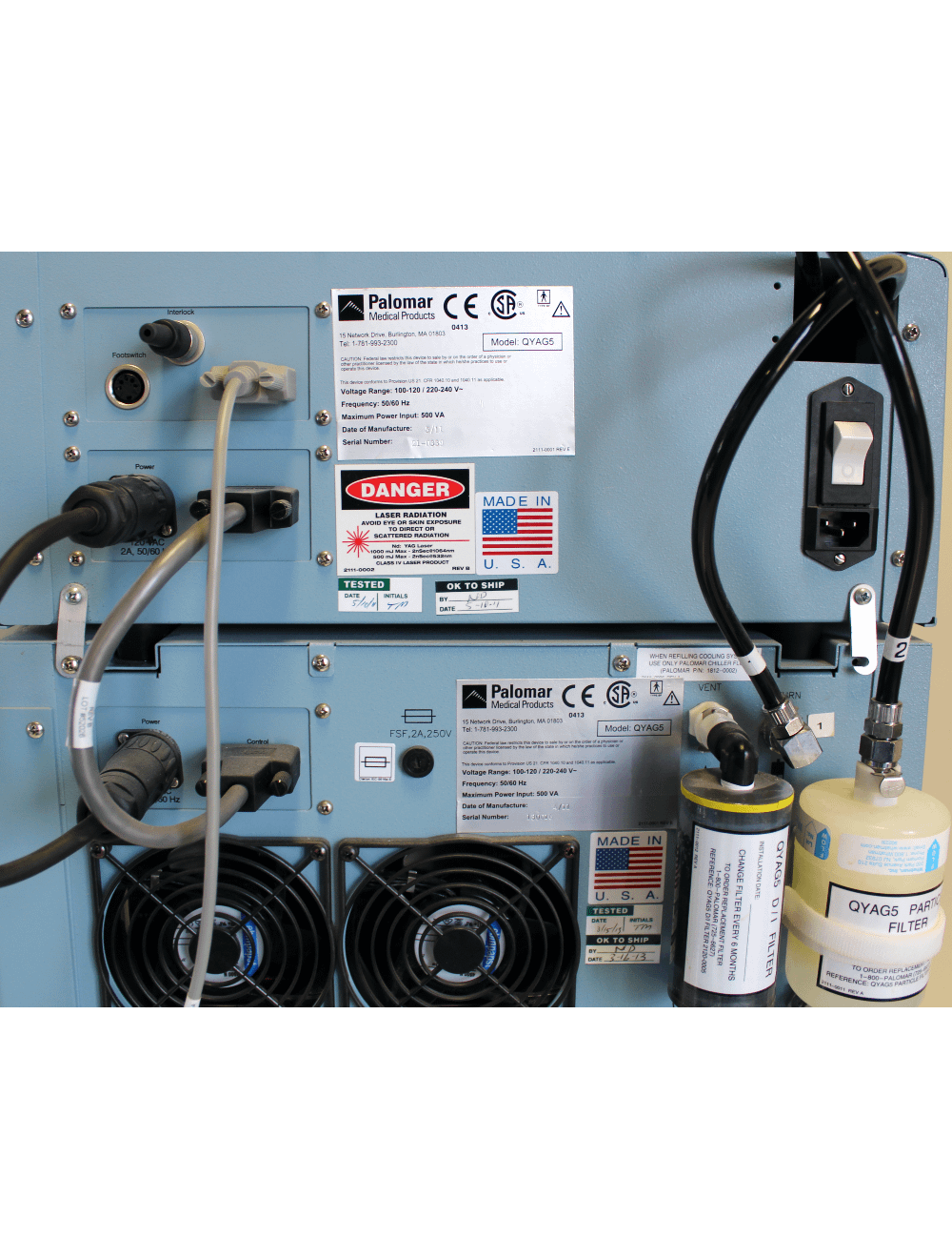 2011 Palomar QYAG5 Q Switch Nd YAG 532 1064 Tattoo Pigmented Lesion Laser YAG 5