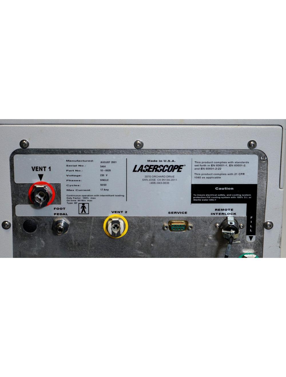 2001 Laserscope Lyra i Laser Nd Yag Hair Removal Skin Rejuvenation Vascular