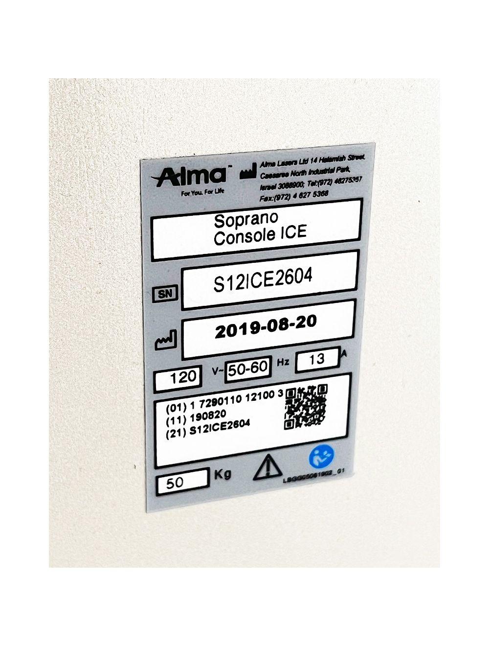 2019 Alma Soprano ICE Alex 755nm Speed 810nm Diode Laser Hair Removal System