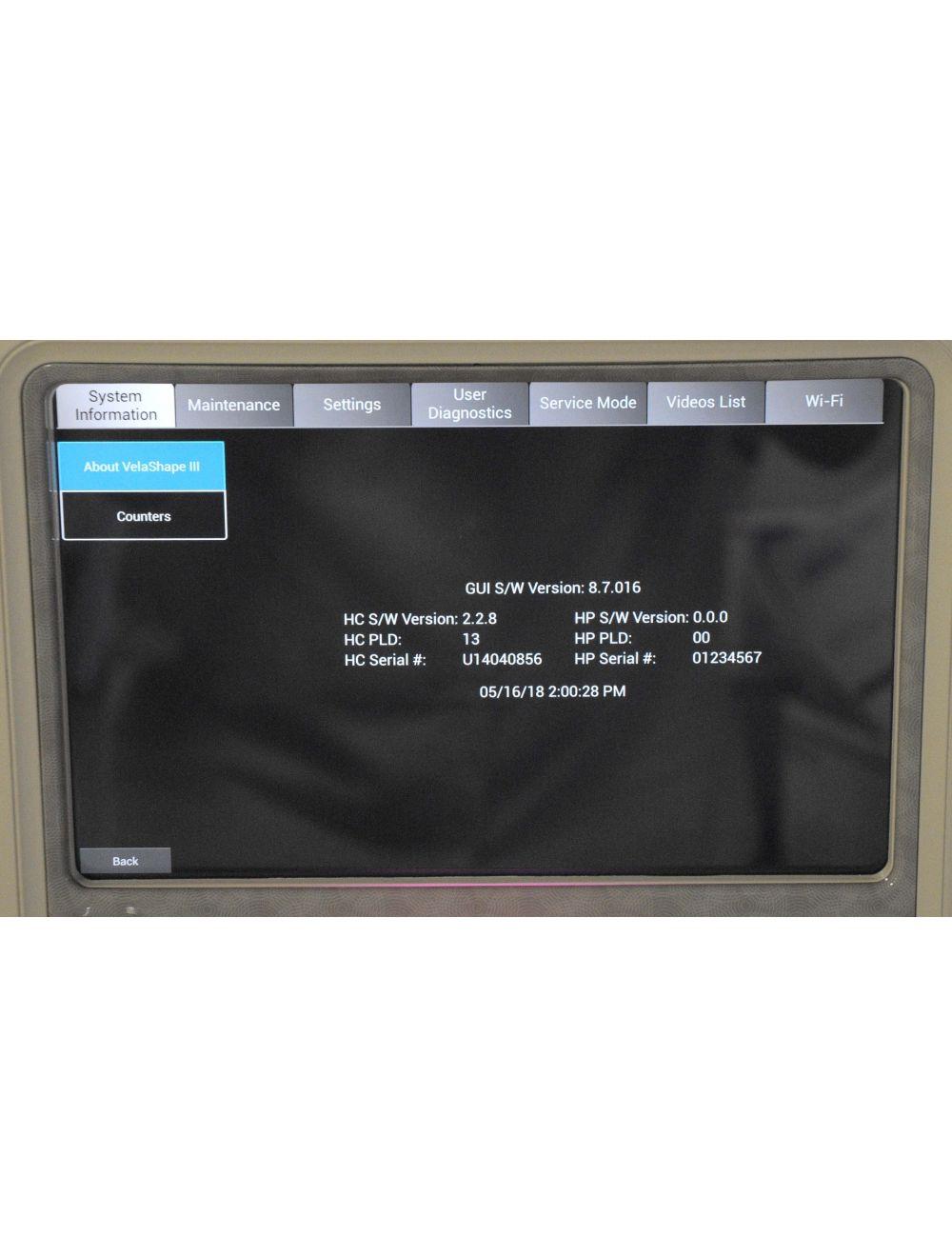 2014 Syneron VelaShape III RF Laser Vela Shape 3 Body Contouring Cellulite