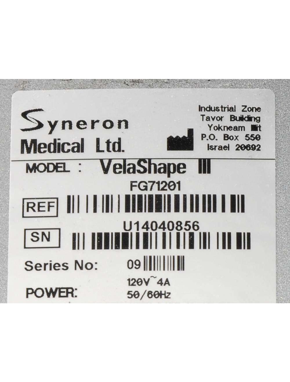 2014 Syneron VelaShape III RF Laser Vela Shape 3 Body Contouring Cellulite