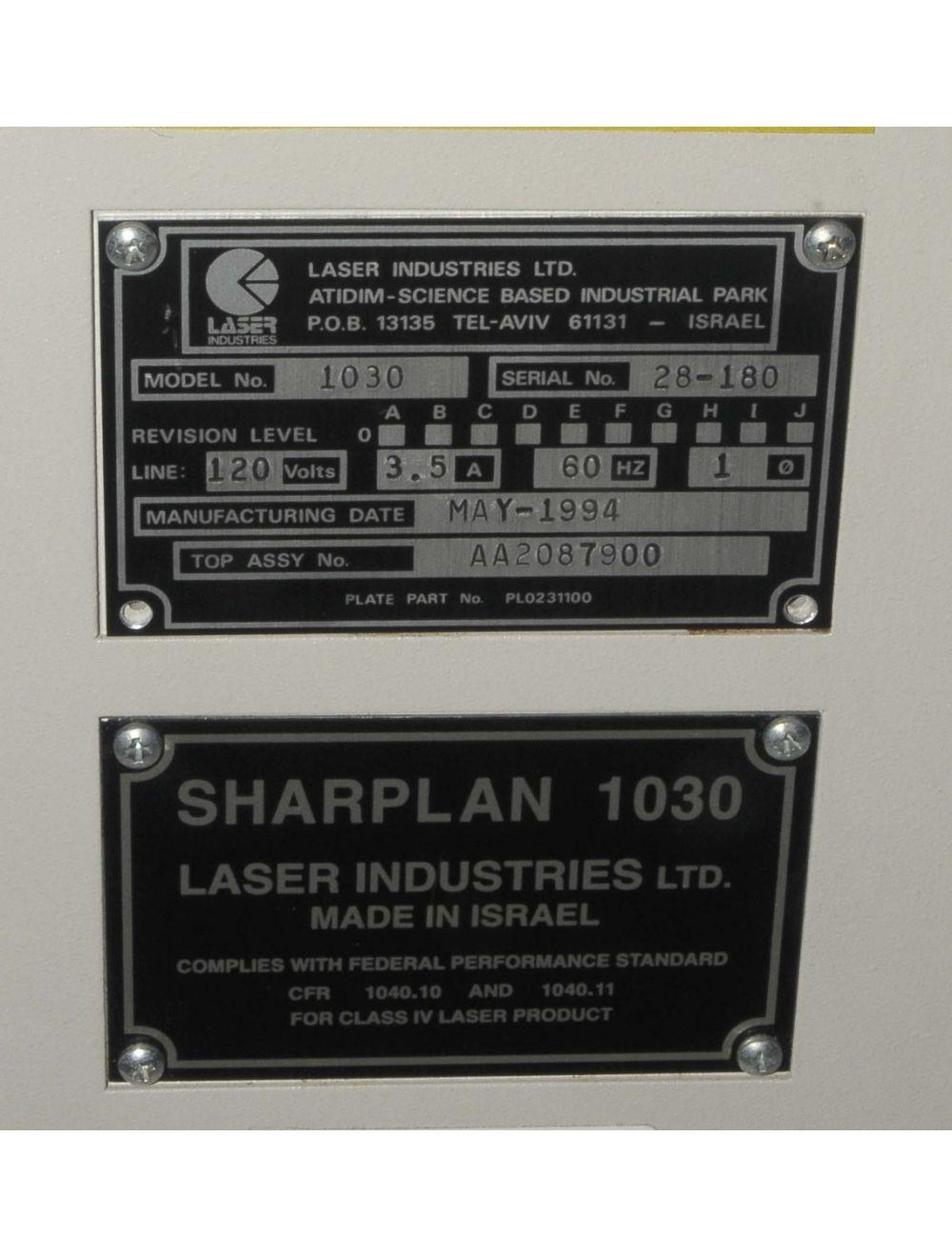 1994 Laser Industries Sharplan 1030 30 Watts CO2 Cosmetic w Silktouch C02 CO C0