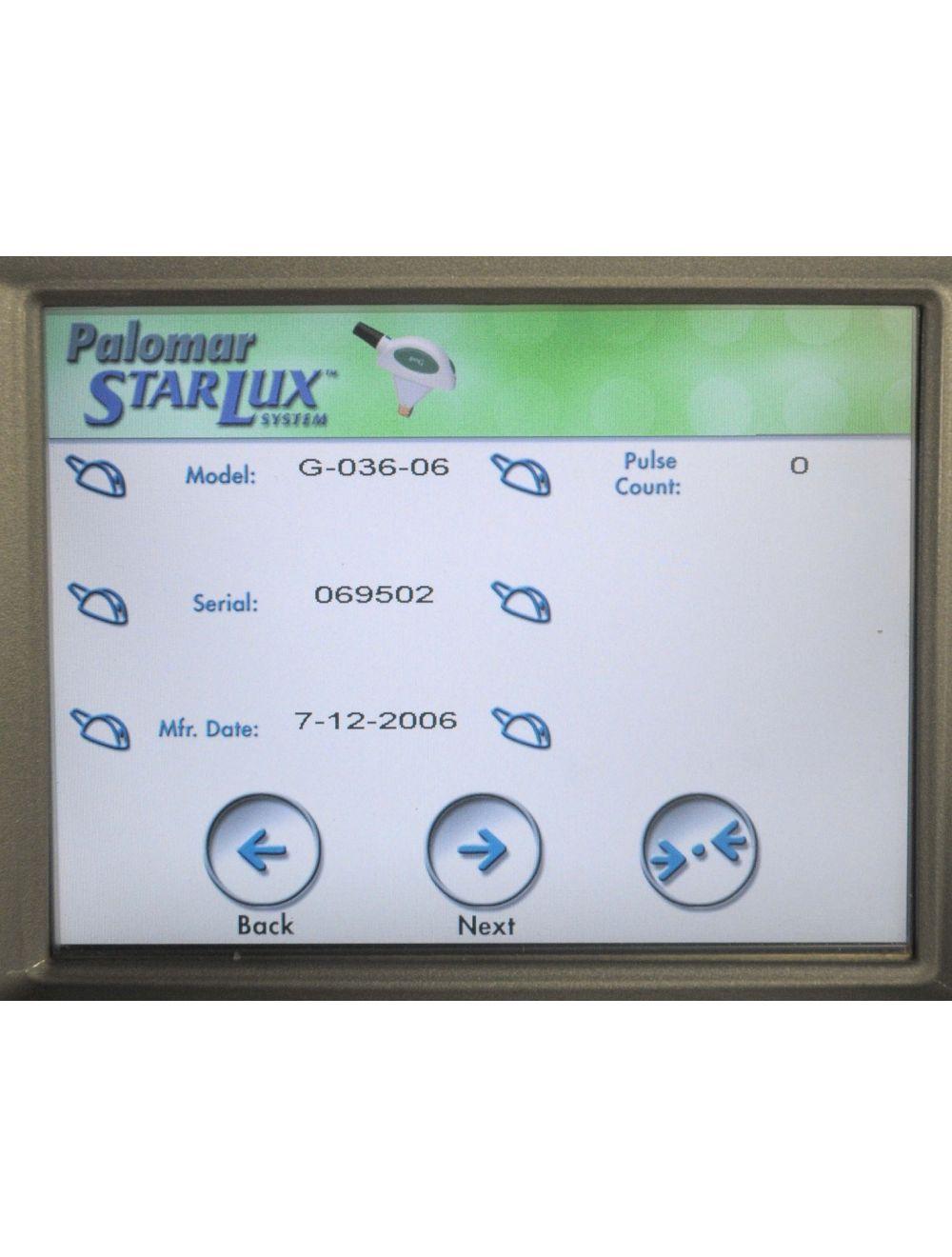 Palomar 2006 STARLUX 300 IPL Laser LuxG LuxRS HandPieces Hair Removal Lux G R