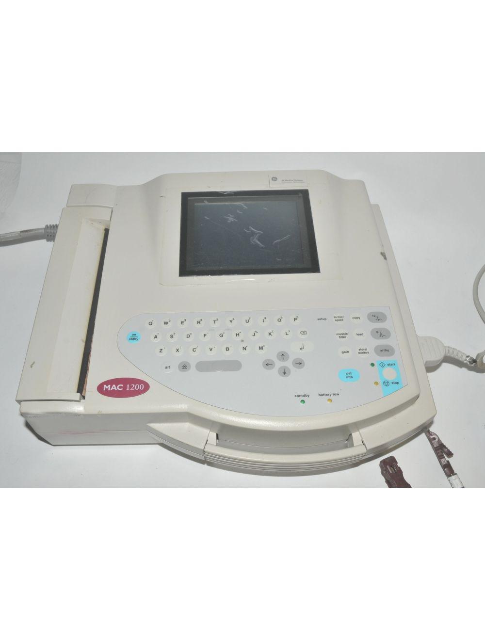 MAC 1200 General Electric EKG Electrocardiograph GE MAC1200 101116823 2007