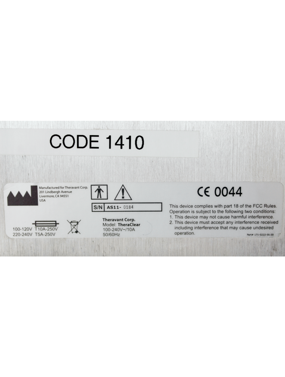 Palomar ACLEARA TheraClear Acne Skin Clearing IPL Laser Treatment Lesion Theravant