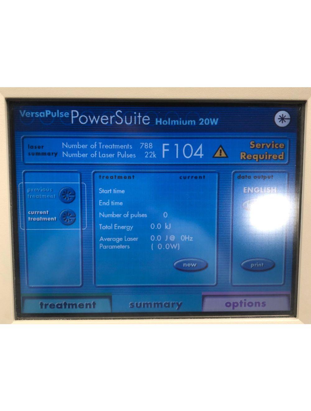 2002 Lumenis VersaPulse Power Suite 20-Watt Holmium Surgical Laser System