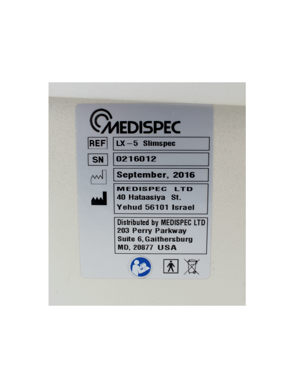 MEDISPEC LX - 5 Slimspec Slimspec anti cellulitis Acoustic Radial Wave Therapy