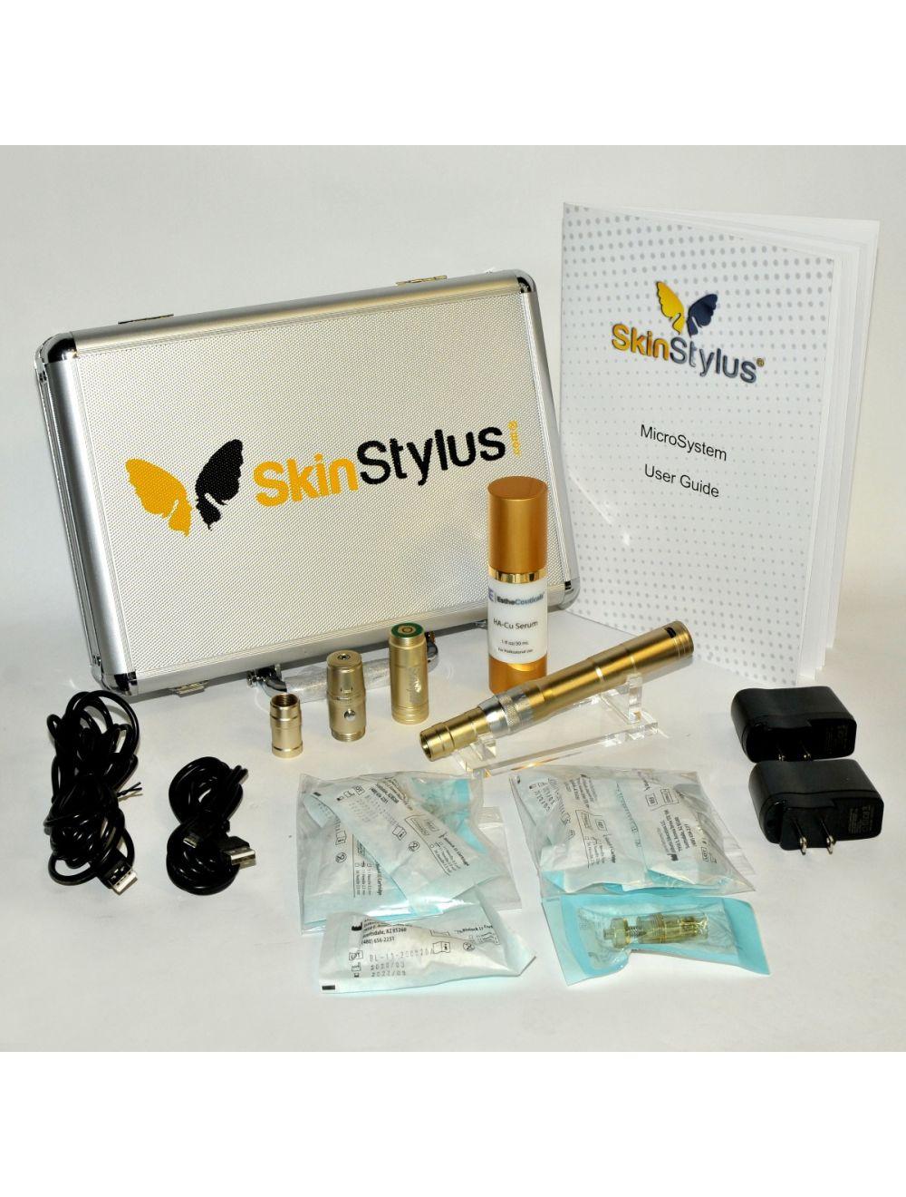 SkinStylus Gold Microneedling Professional Kit Collagen Skin Stylus Pen Biolock II