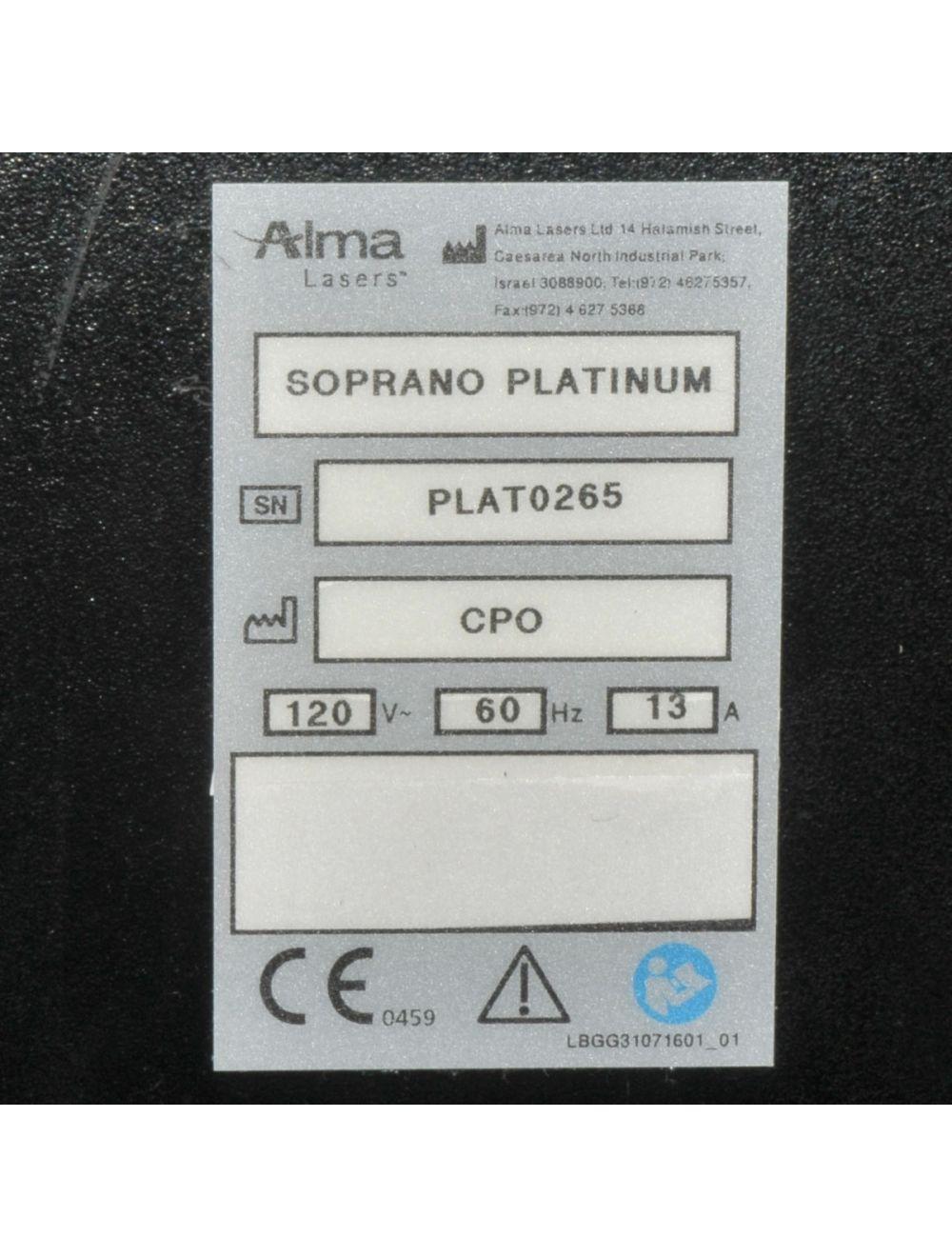 2018 Alma Soprano Ice Platinum Diode Laser Hair Removal 3D Trio SopranoIce 3 D