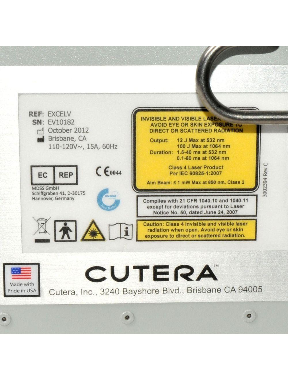 2012 Cutera EXCELV Laser Nd YAG Excel XL V XLV 1064 532 KTP