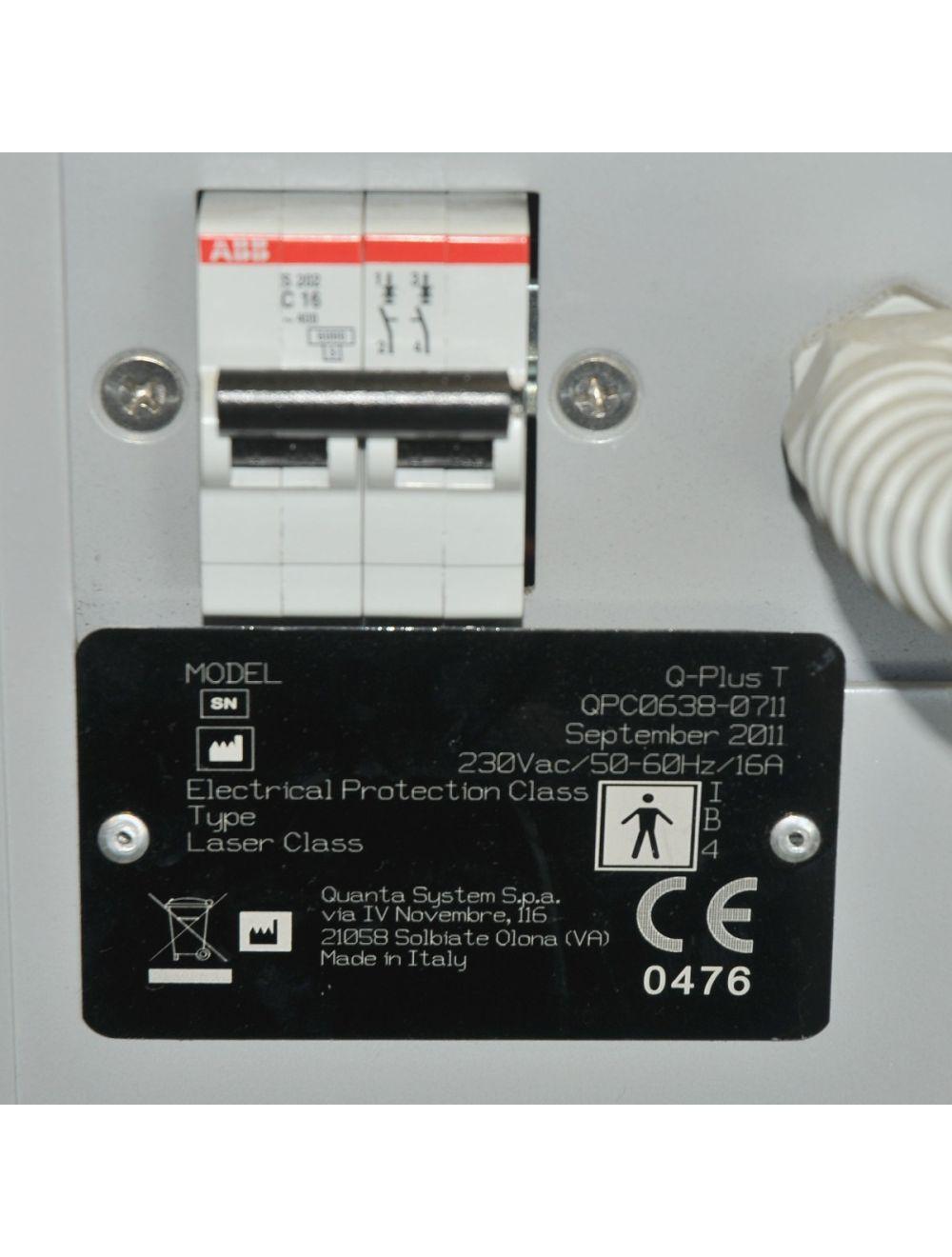 2011 Quanta Q-Plus T Tattoo Removal 1064 532 694 Laser Q-Switched Ruby + Nd:YAG