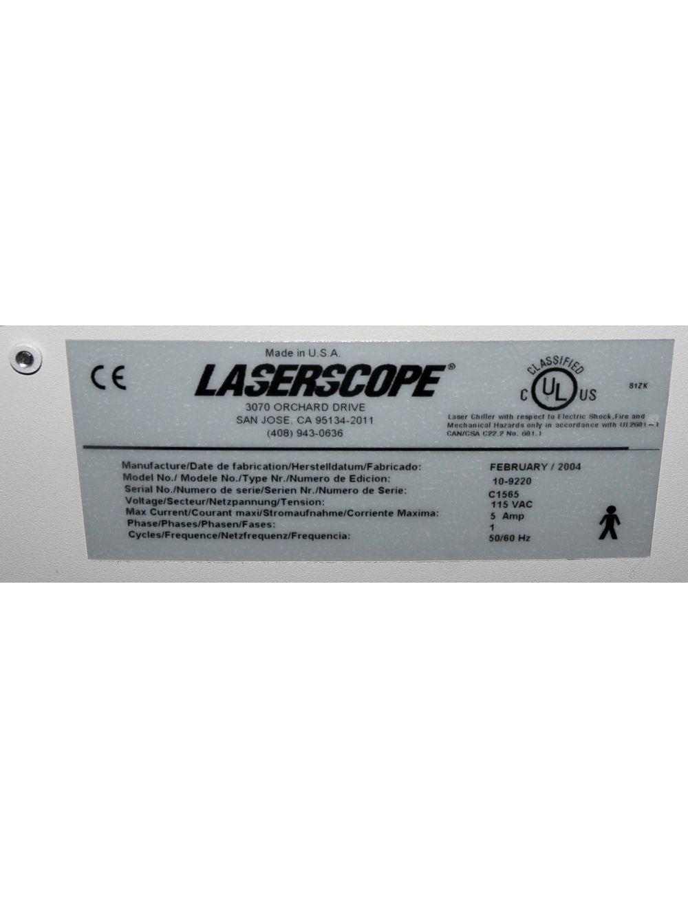 2004 Laserscope Aura I External Laser Chiller Portable System 10-9220
