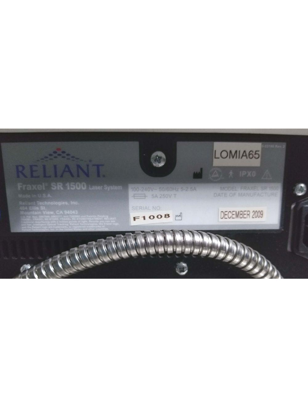 2009 Reliant FRAXEL SR1500 Laser System Ablative Skin Rejuvenation