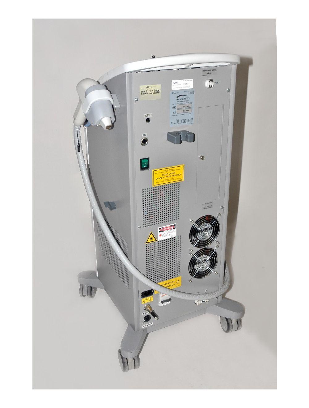 2008 ALMA Soprano XL Laser System Hair Removal 810nm Diode w/ SHR Handpiece HR