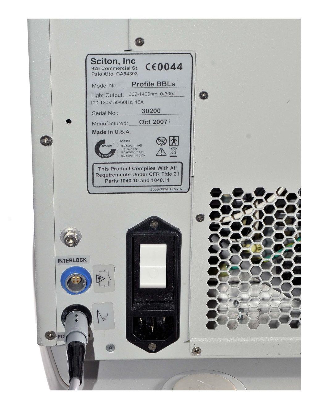 2007 Sciton Profile BBLs IPL Desktop Laser Acne Skin Tightening Lesions Vascular