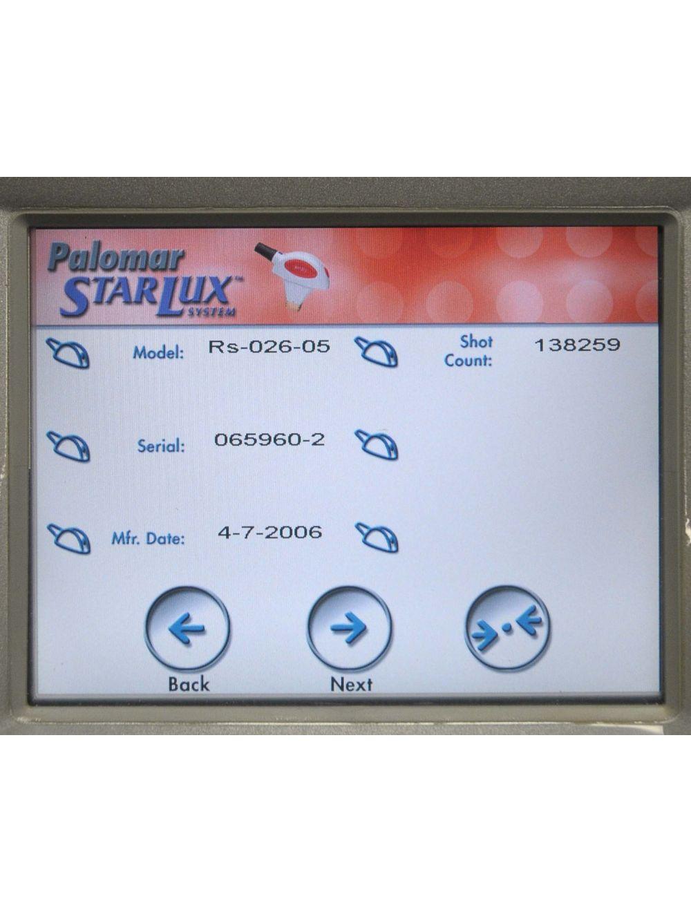 2006 Palomar StarLux 300 IPL Laser System - w 2 HandPieces LuxRs LuxG Lux Rs G