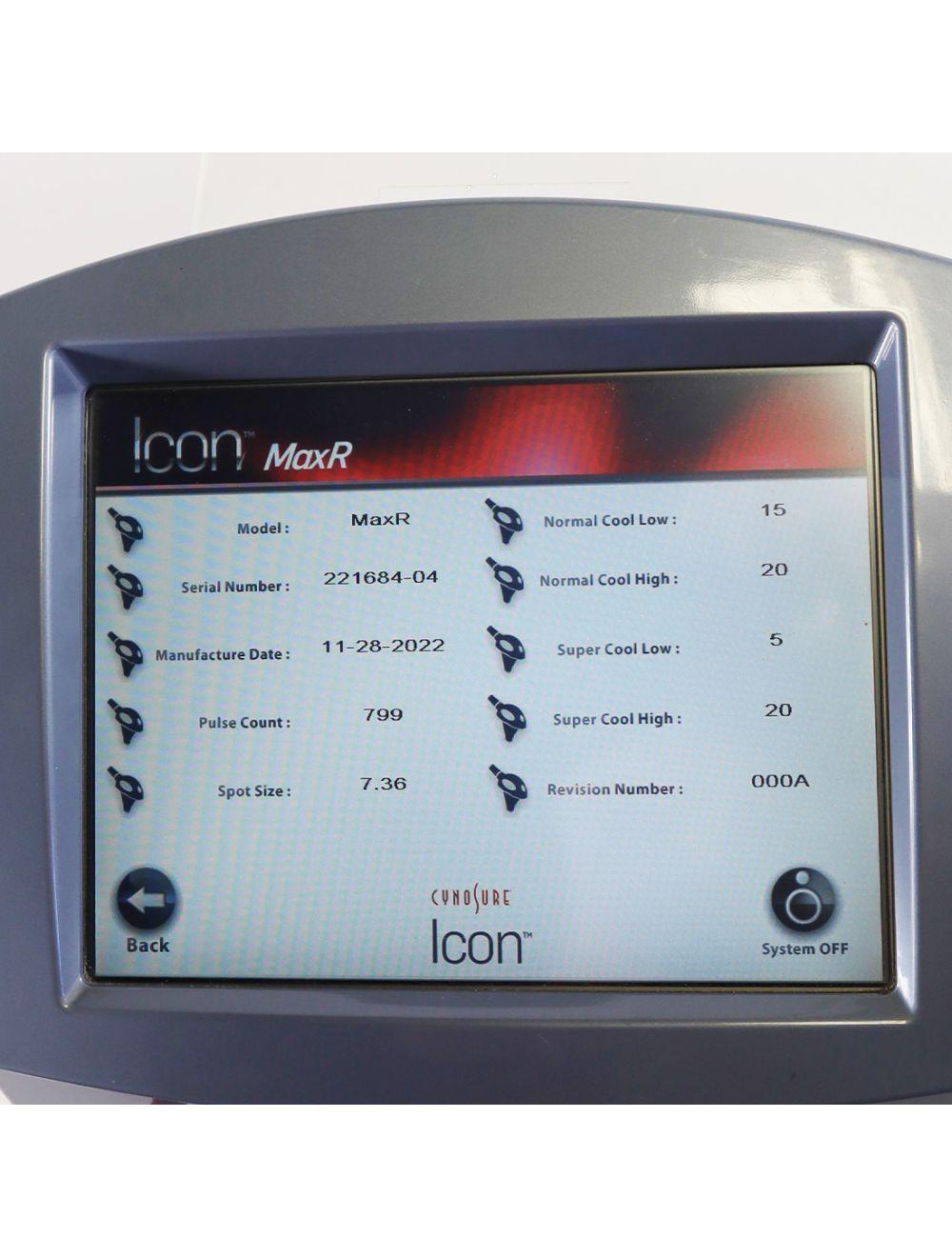 2011 Cynosure Palomar Icon IPL Laser System Hair Removal Acne MaxR MaxYs 1540