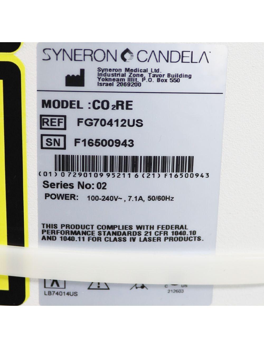 2017 Syneron Candela CO2RE Intima Laser Wrinkle Reduction Skin Resurfacing System