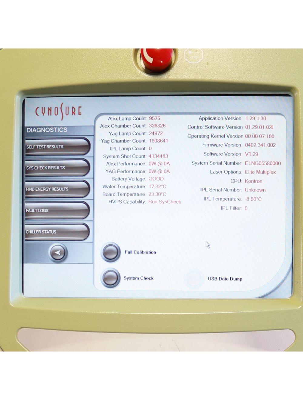 2015 Cynosure Elite Multiplex MPX Laser Cooled YAG 1064 Alex 755nm Hair Removal