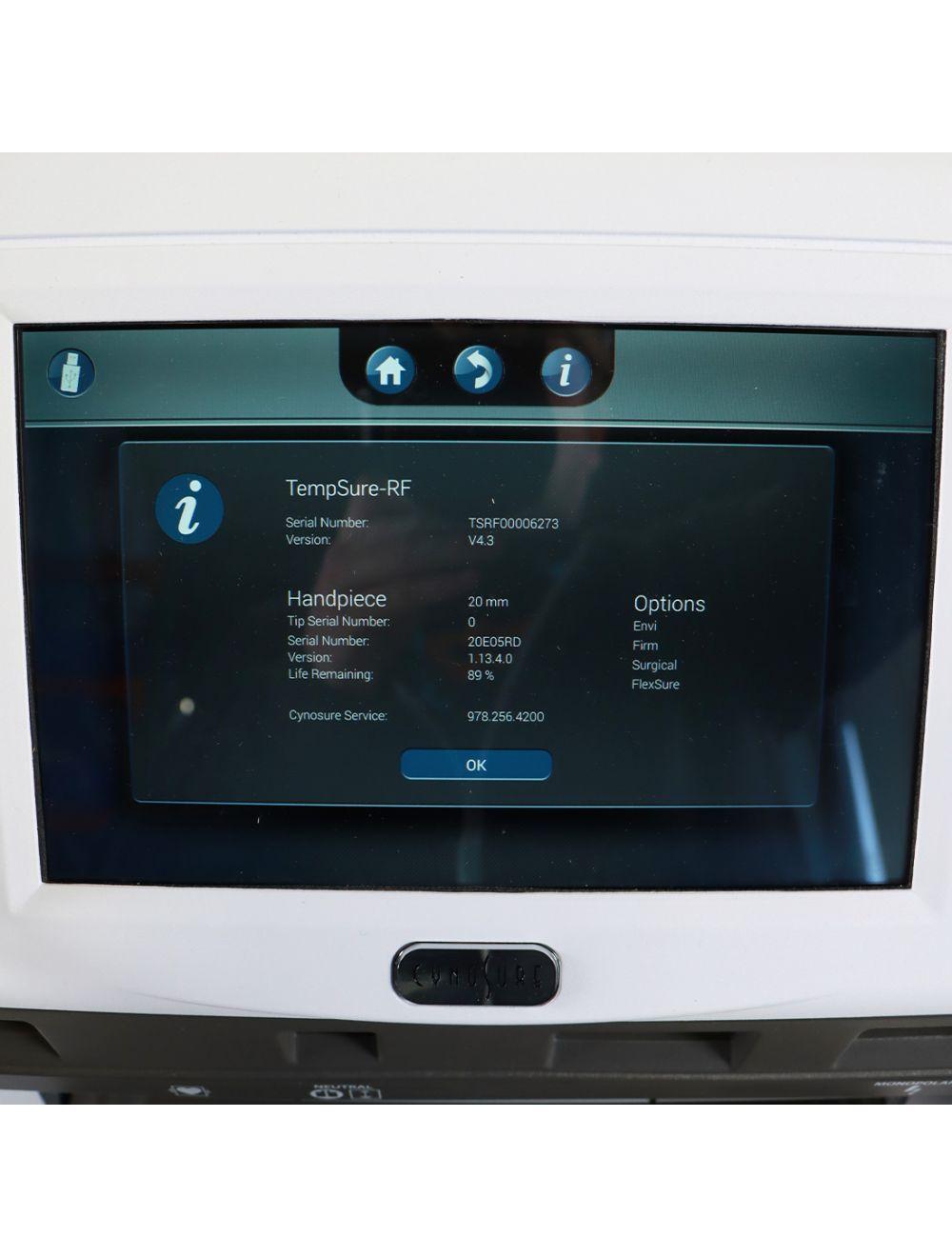 2020 Cynosure Ellman TempSure RF Vitalia Envi Firm Surgical FlexSure System