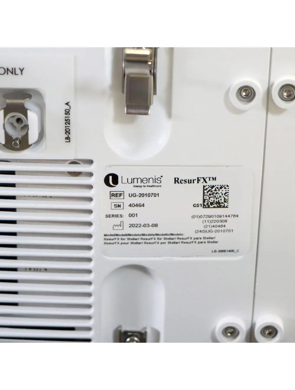 Lumenis Stellar M22 ResurFX Module 1565nm Laser Non Ablative Skin Resurfacing HP Lumenis