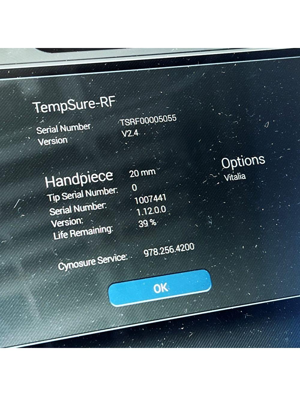 2018 Cynosure Ellman TempSure RadioFrequency Vitalia Skin Tightening RF