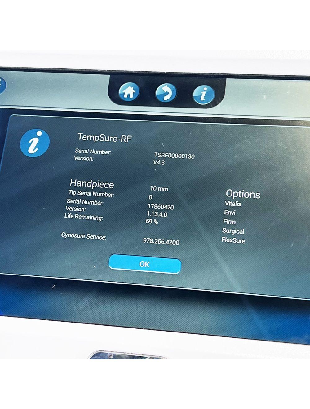 2018 Cynosure Ellman TempSure ENVI RadioFrequency FlexSure Skin Tightening RF