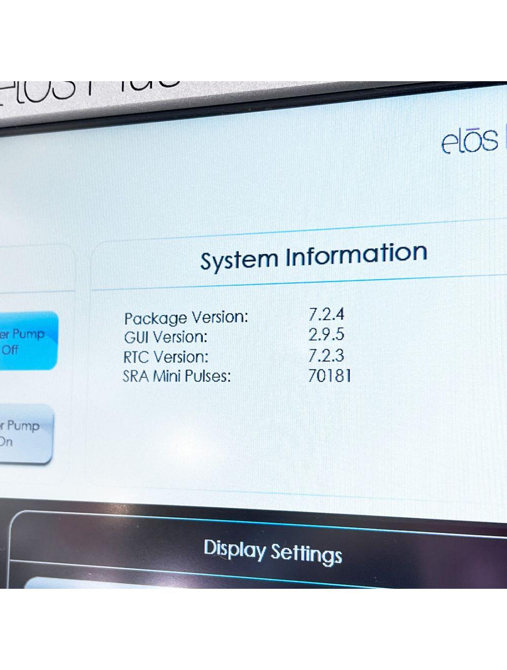 2018 Candela Syneron Elos Plus Pulsed Light Laser Ablative Skin Resurface System