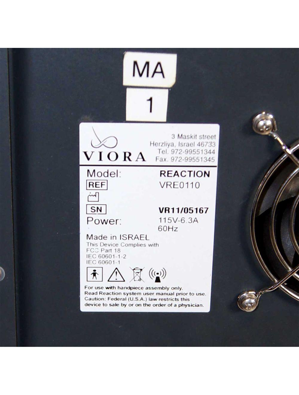 2011 Viora Reaction RF Body Contouring Skin Tightening Contour System VRE0110