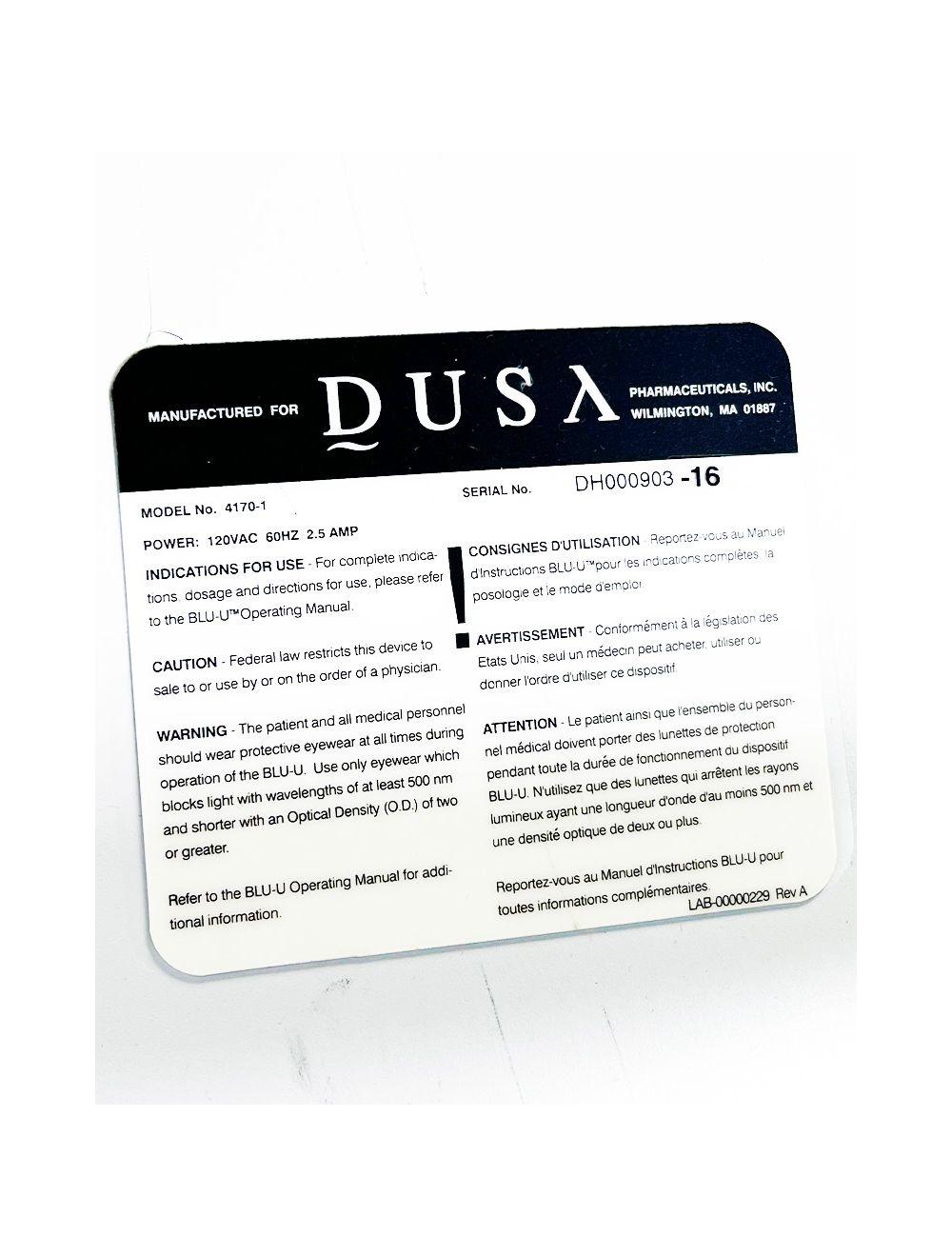 Dusa BLU Blue Light Photo Dynamic Light Therapy Acne Sun Damage System