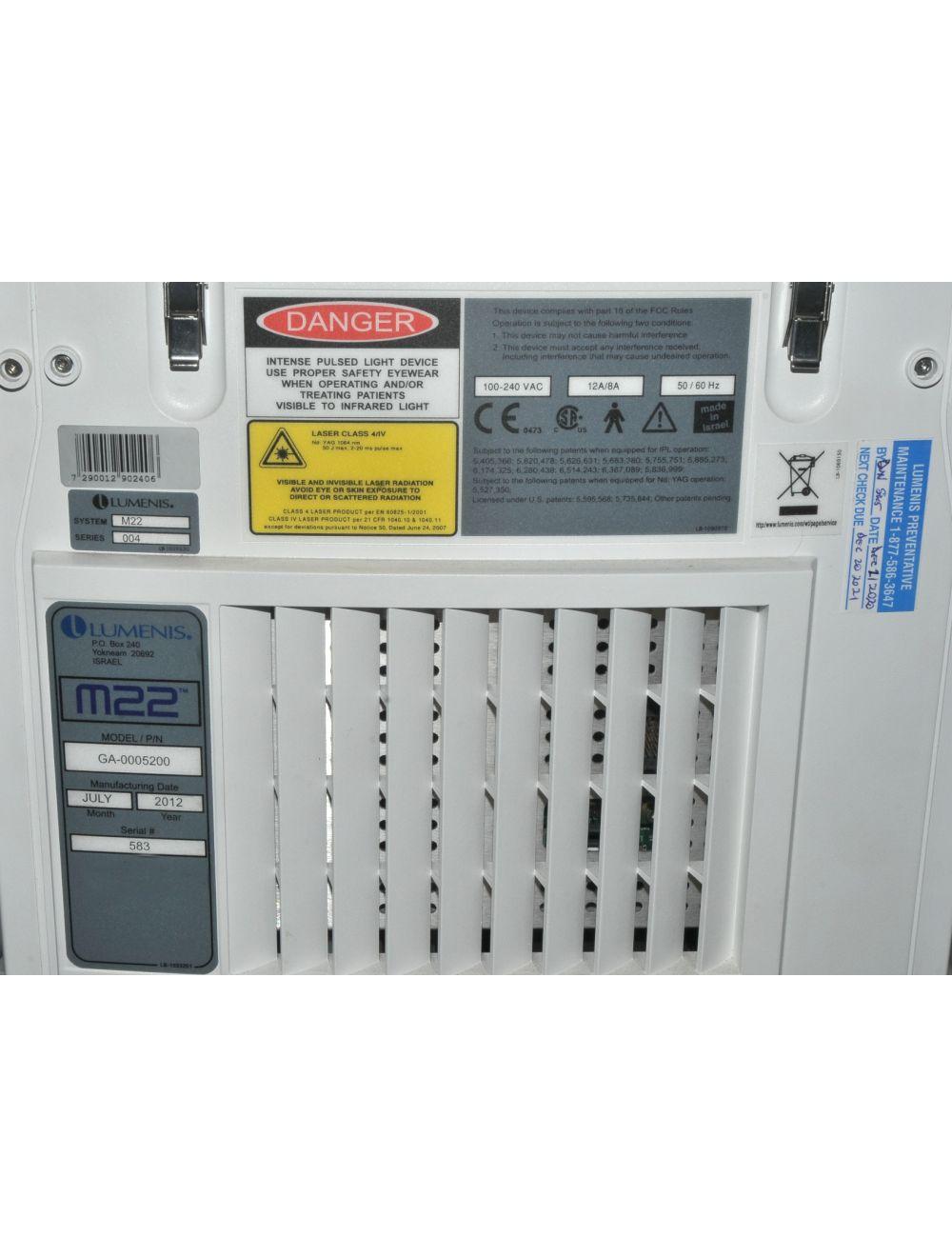 Lumenis M22 Universal IPL Laser Skin Resurfacing Hair Removal Rosacea Lesions