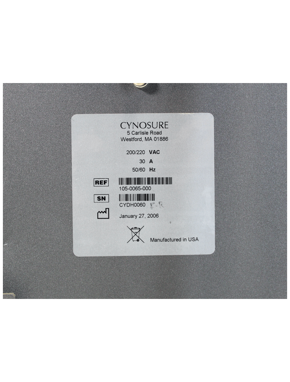 Cynosure Cynergy Multiplex Pulsed Dye Nd YAG Laser Vascular Pigment Lesions 2006