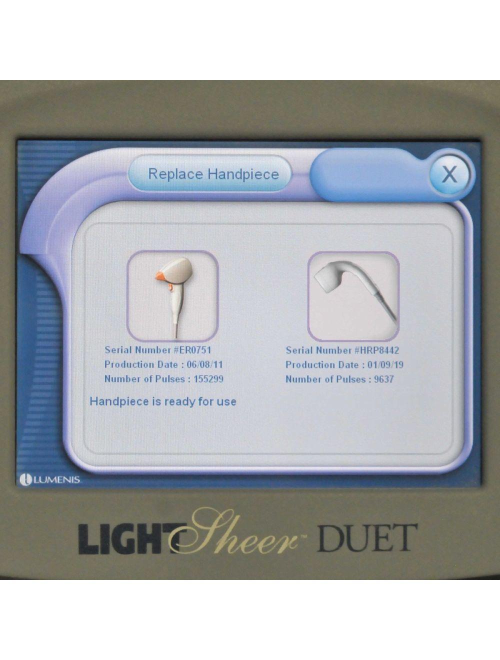 Lumenis LightSheer Duet Diode 810 Hair Removal Laser Light Sheer ET &amp; HS 2009