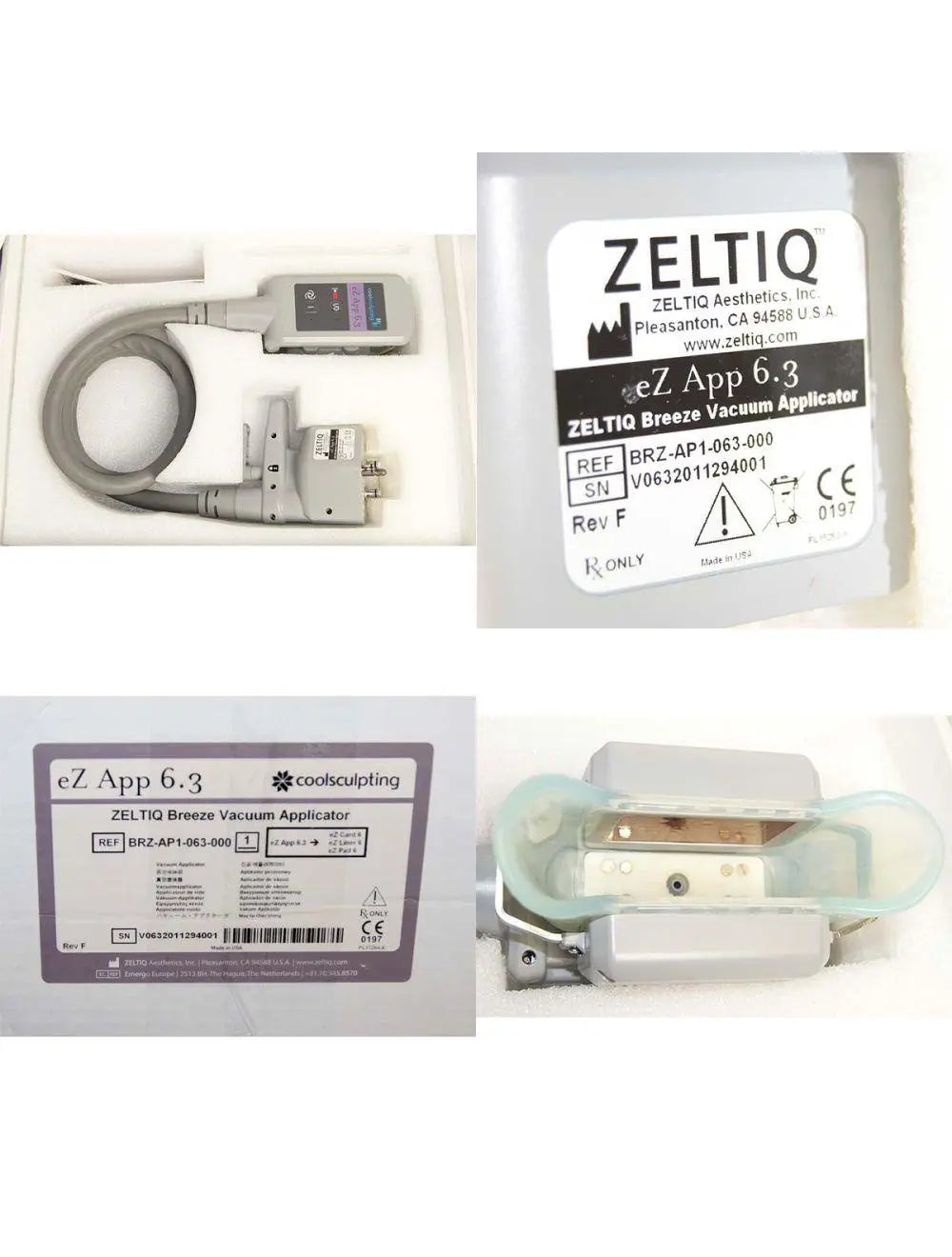 2011 Zeltiq CoolSculpting Body Contouring Fat Reduction System w/ 4 Applicators