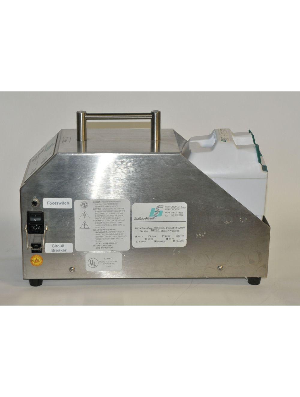 Buffalo Filter Porta PlumeSafe Surgical Smoke Evacuation PPSS 602 Plume Safe