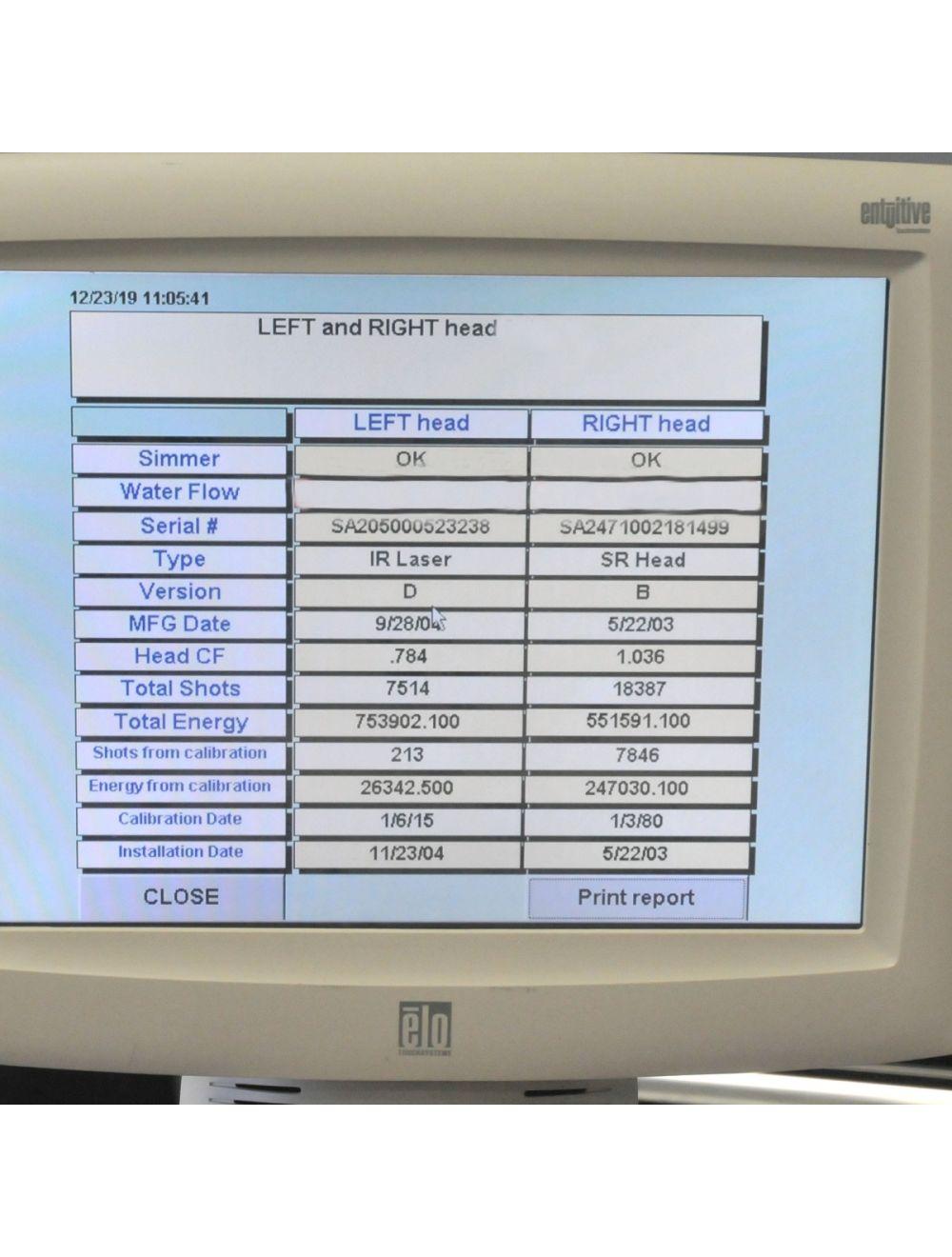2002 Lumenis VASCULight SR IPL Laser Skin Rejuvenation w/2 Handpieces