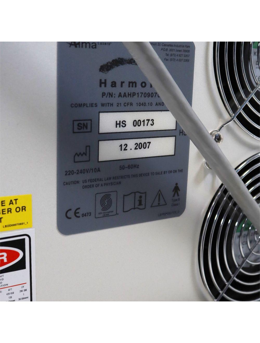 2007 Alma Lasers Harmony System with VL/PL HR Handpieces