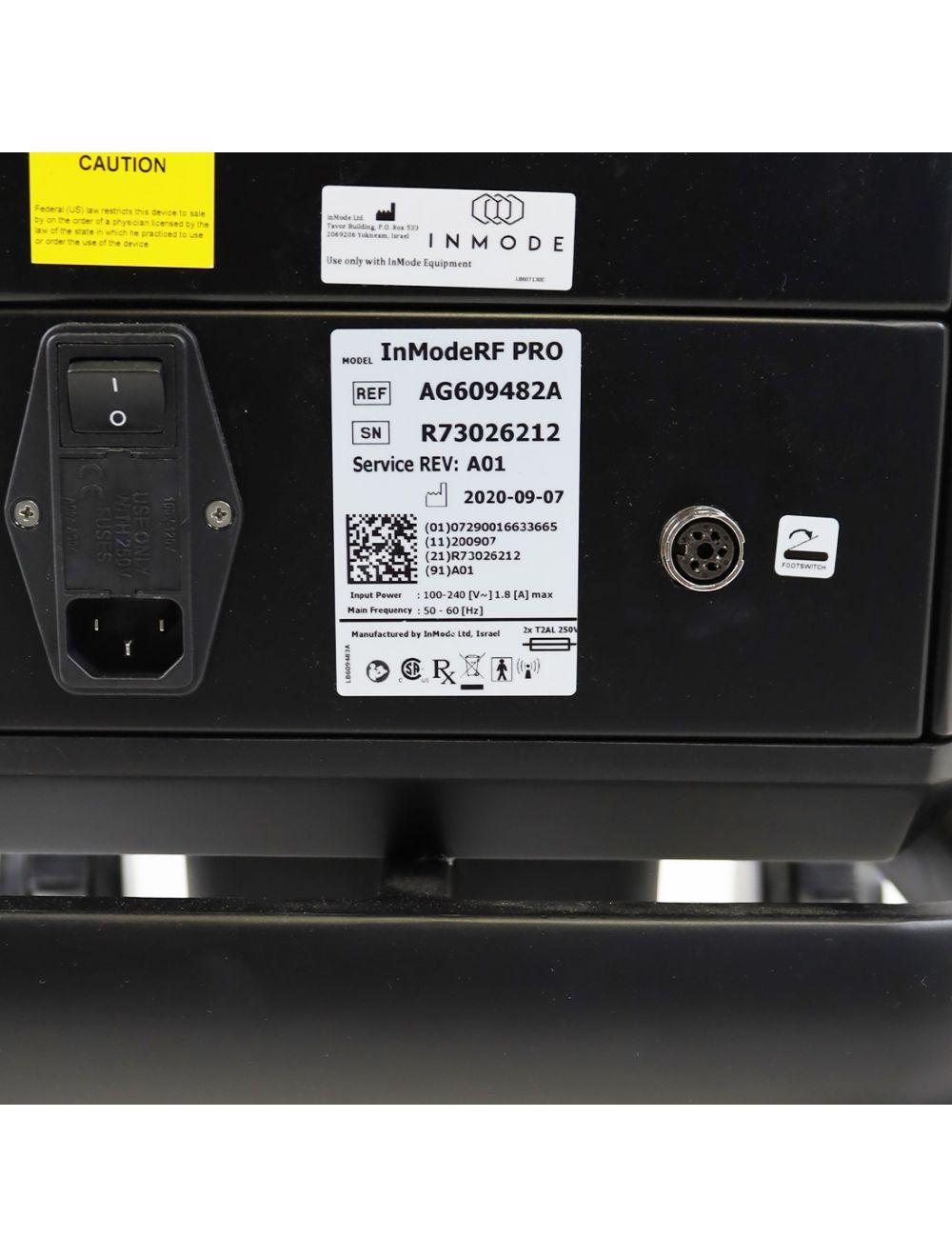 2020 InMode RF PRO System with Morpheus8 Face and Body Handpieces Morpheus 8