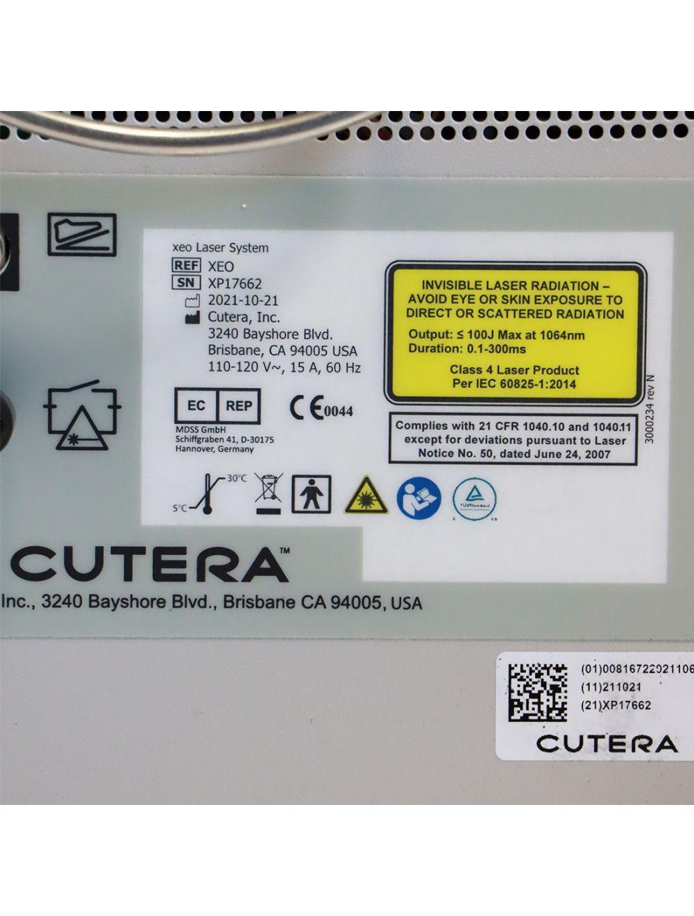 2021 Cutera Xeo Skin Resurfacing Nd: YAG ProWave LX Laser 1064nm Laser System