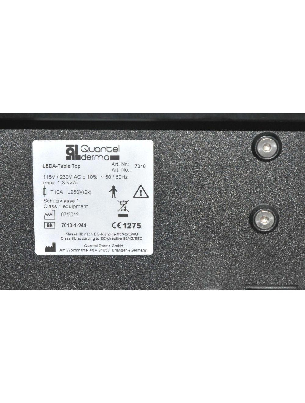 2012 Quantel Derma LEDA Table Diode Laser EPI 808 810 nm Hair Removal Fractional