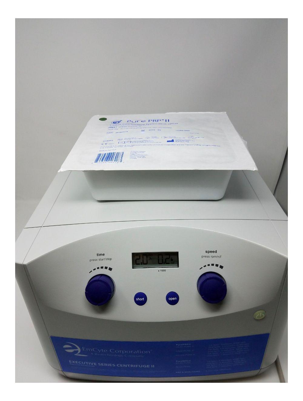 EmCyte Corporation Executive Series Centrifuge II Pure PRP Blood Plasma Marrow
