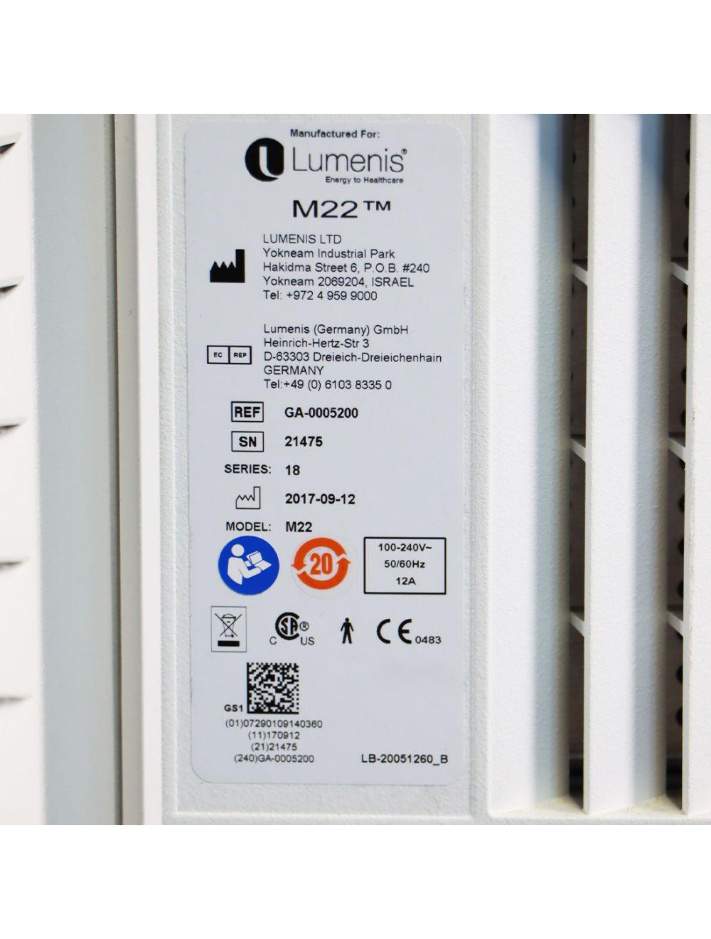 2017 Lumenis M22 ResurFX IPL Q-Switched NdYag System