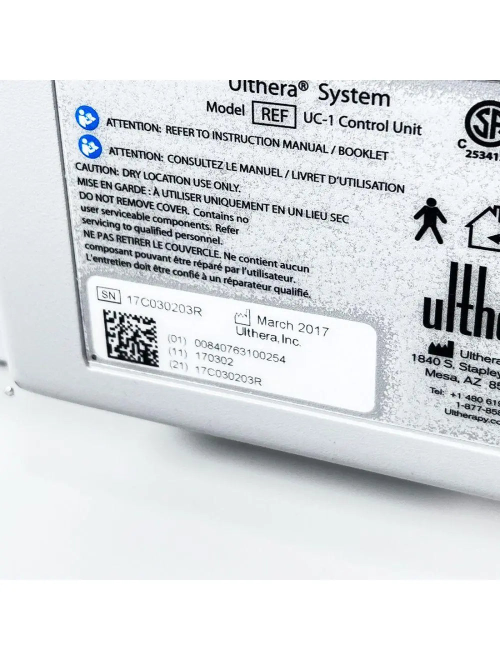 2017 Ulthera Ultherapy DeepSEE UC-1 Ultrasound Facial Contouring Skin Tightening System