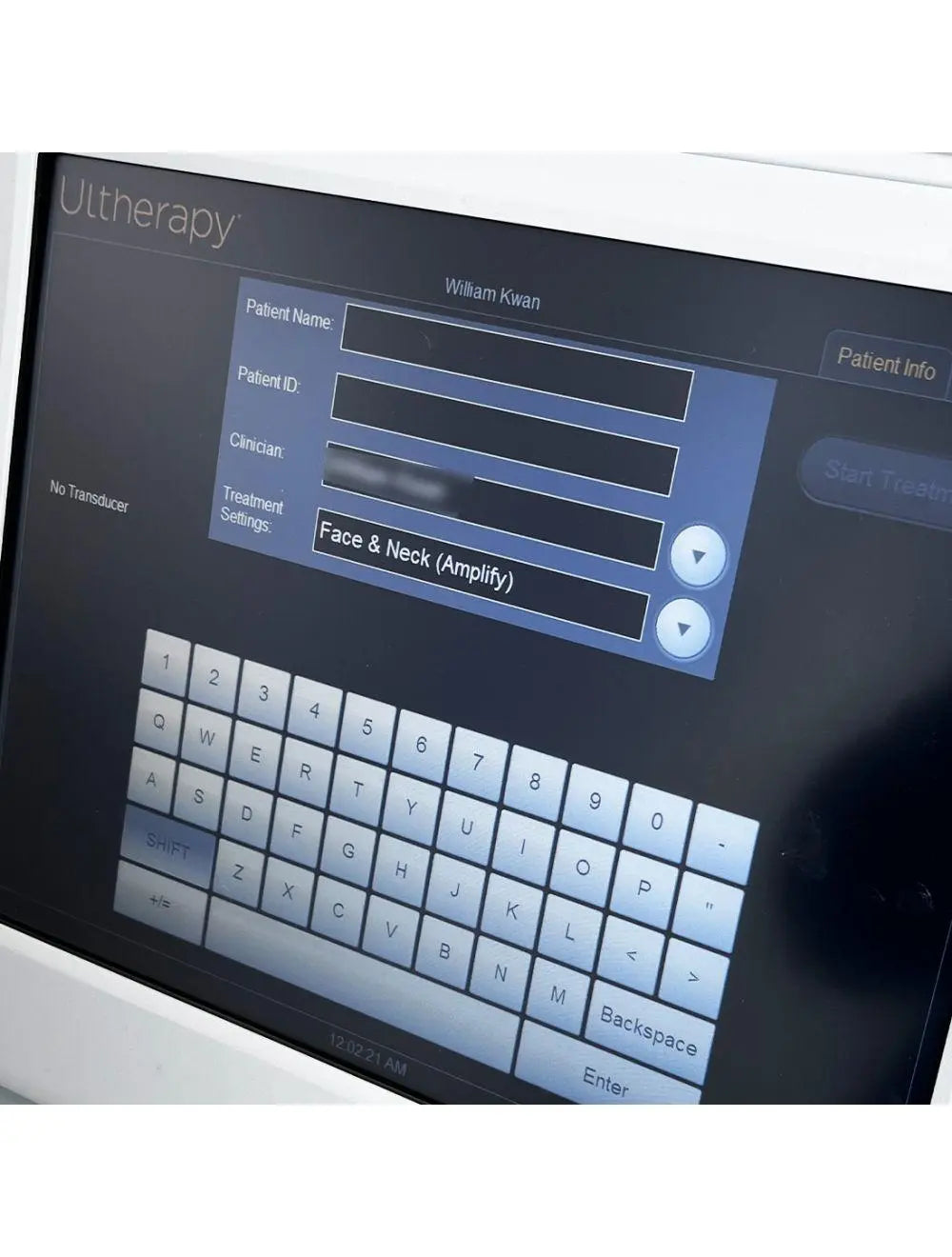 2017 Ulthera Ultherapy DeepSEE UC-1 Ultrasound Facial Contouring Skin Tightening System