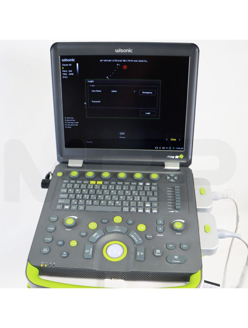 2023 Wisonic Clover 60 Diagnostic Ultrasound System W/ Trolley Cart