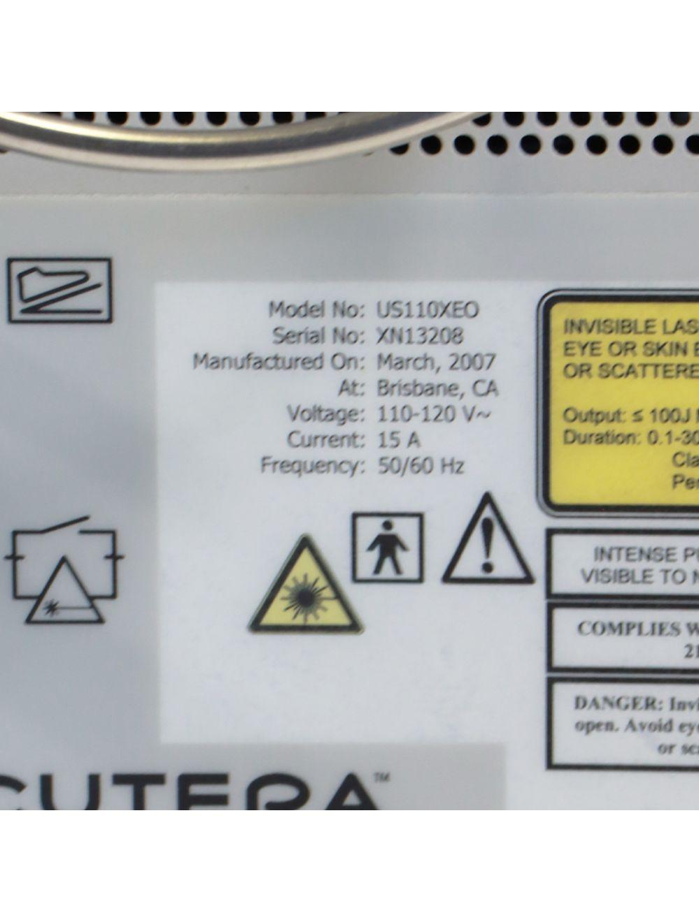2007 Cutera Xeo Skin Resurfacing Nd: YAG Laser 1064nm Limelight US110XEO