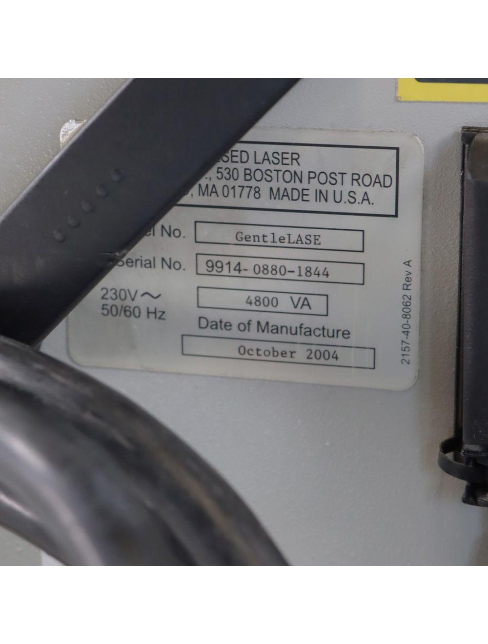 2004 Candela MINI GL GentleLASE Pulsed Laser Alexandrite MGL 755nm Gentle Lase